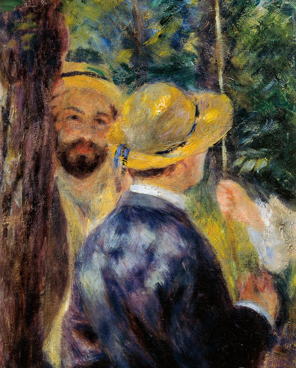 Gyngen (detalje). Portræt af Norbert Goeneutte, fransk maler (1854-1894) af Pierre Auguste Renoir