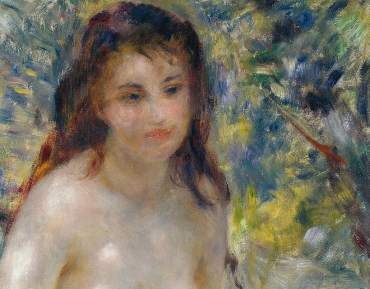 Kvindens torso i solen af Pierre Auguste Renoir