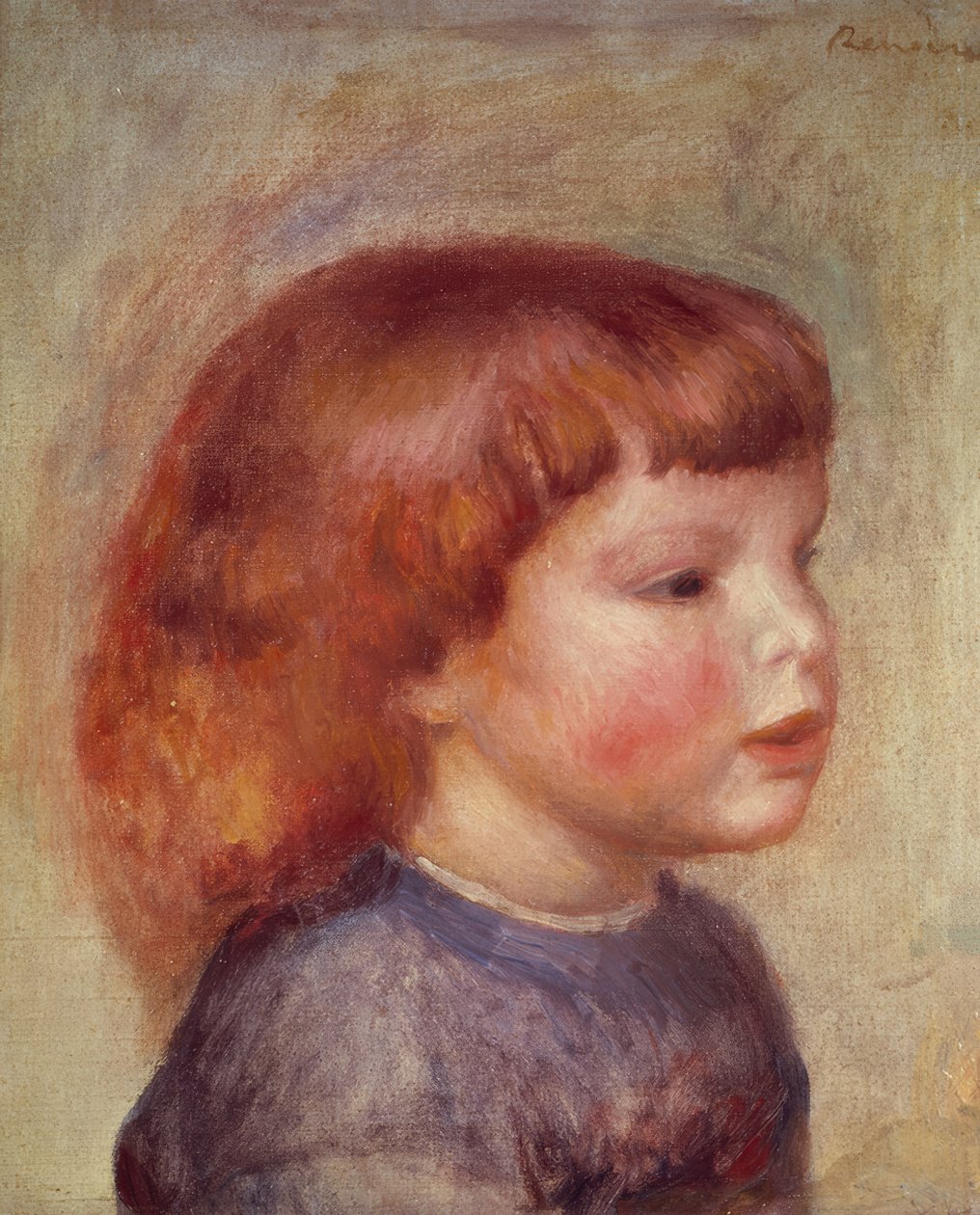 Barnets hoved af Pierre Auguste Renoir