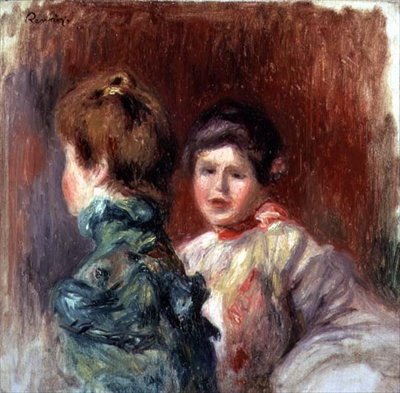 To kvindehoveder af Pierre Auguste Renoir