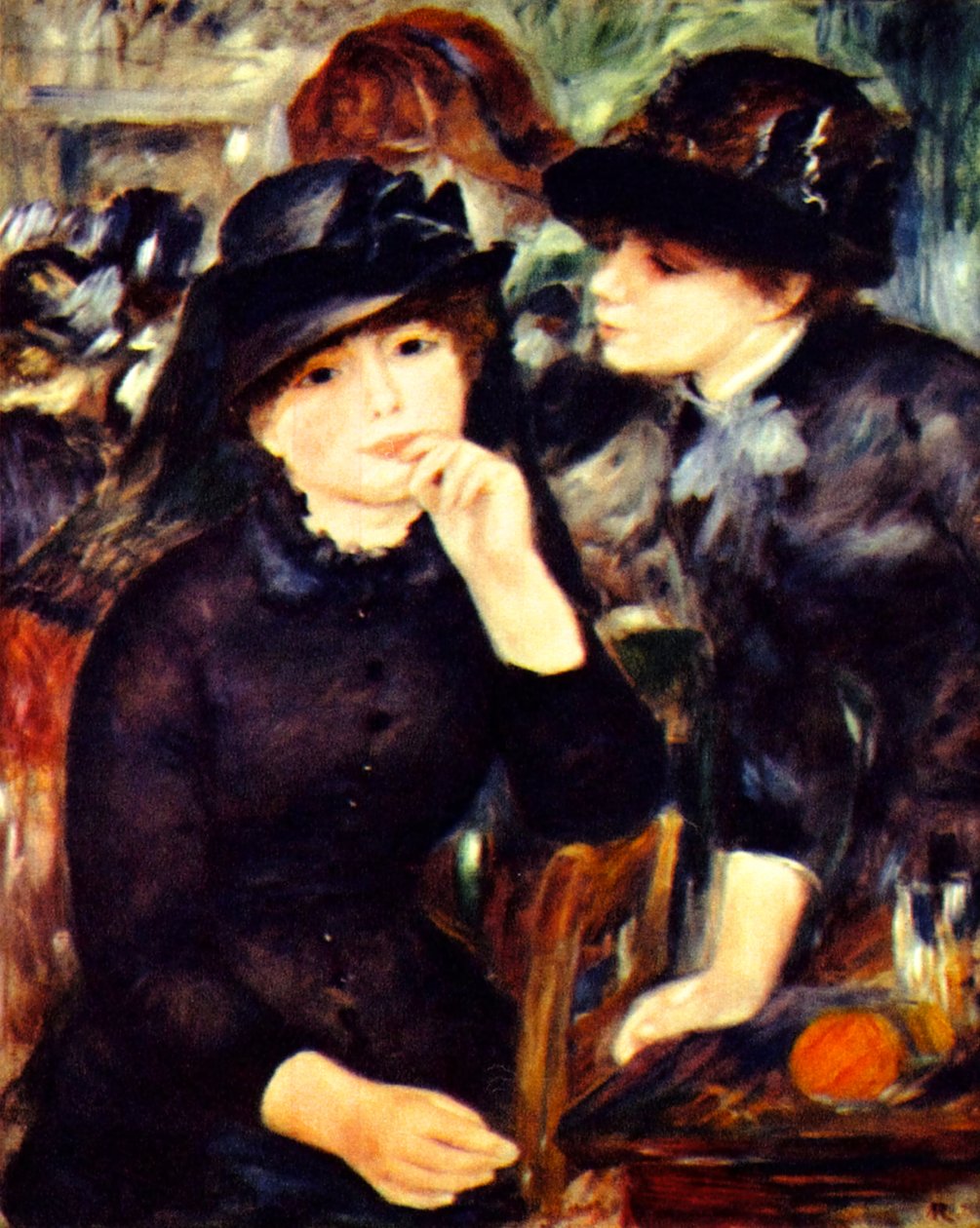 To piger i sort af Pierre Auguste Renoir
