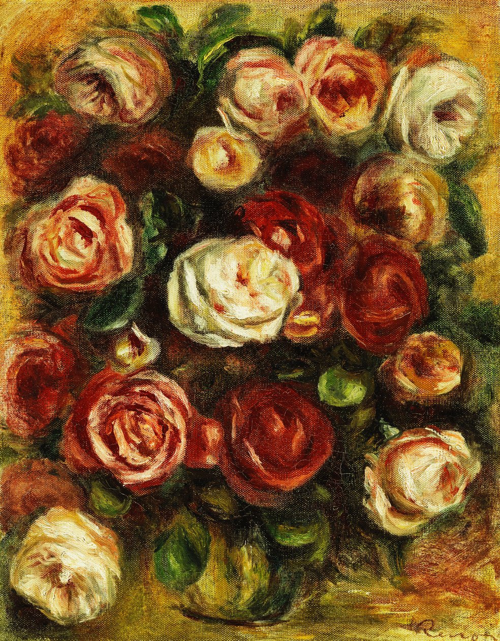 Vase med roser, af Pierre Auguste Renoir