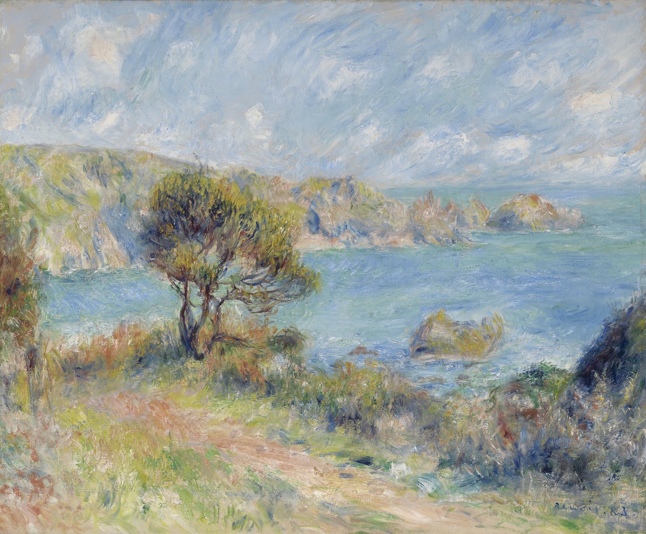 Udsigt på Guernsey, 1883 af Pierre Auguste Renoir