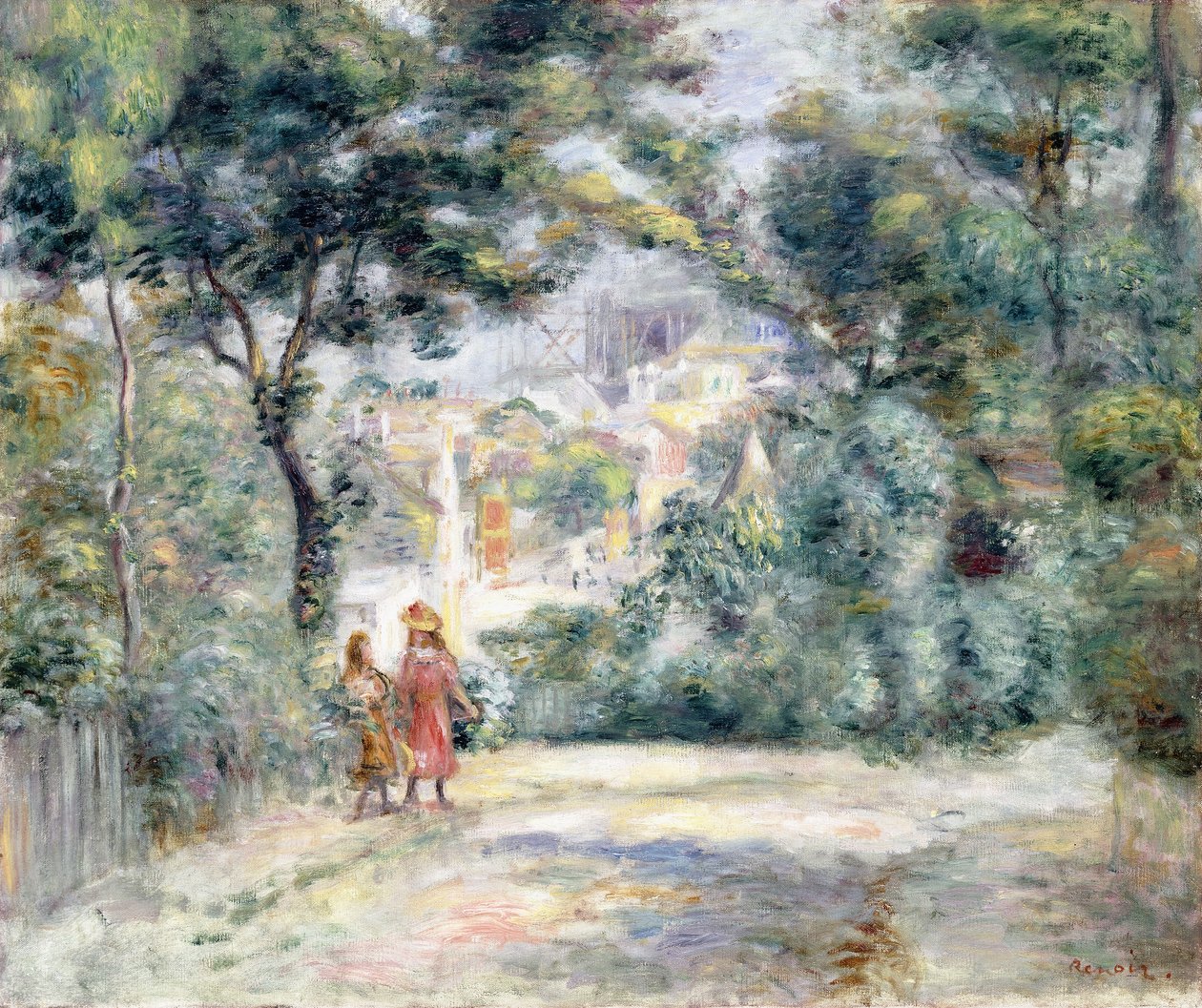 Udsigt over Sacre-Coeur, 1905 af Pierre Auguste Renoir