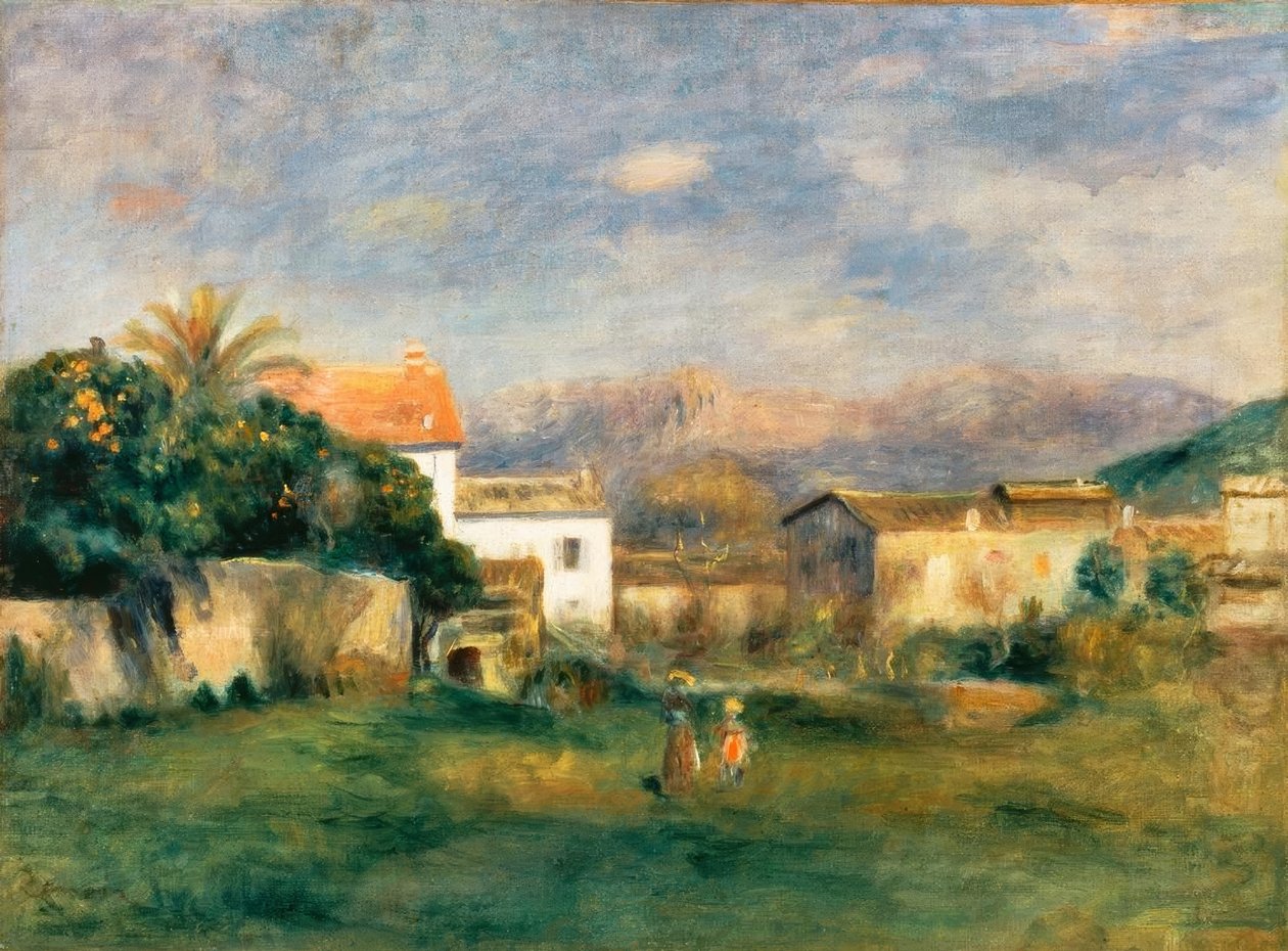 Udsigt over Cagnes af Pierre Auguste Renoir