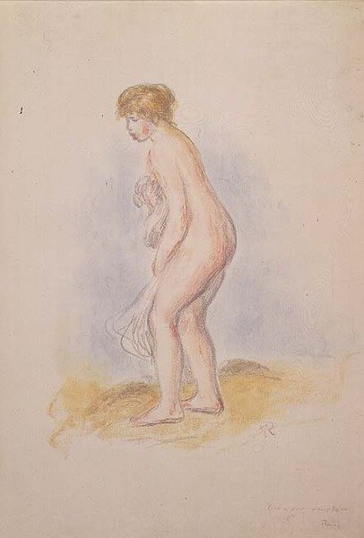 Kvinde Bader af Pierre Auguste Renoir