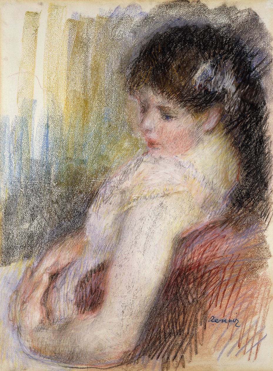 Kvinde siddende; Siddende kvinde, 1879 af Pierre Auguste Renoir