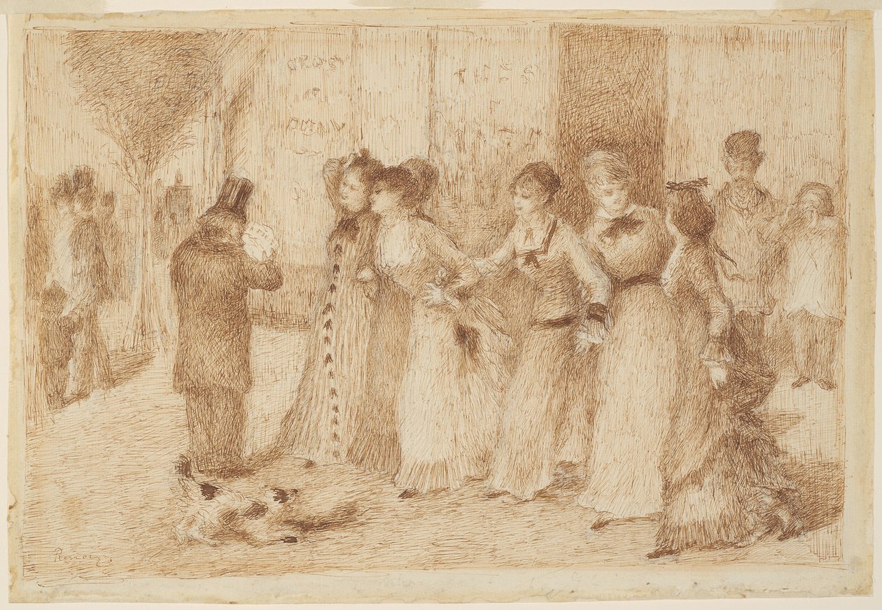 Arbejderdøtre på den ydre boulevard (Illustration til Emile Zolas "L