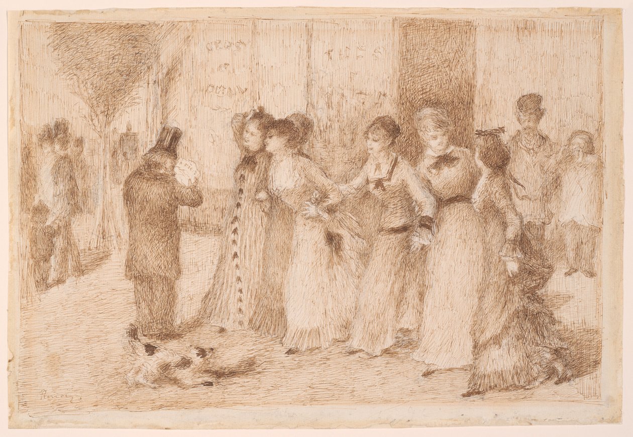 Arbejdernes døtre på den ydre boulevard (illustration til Émile Zolas "L