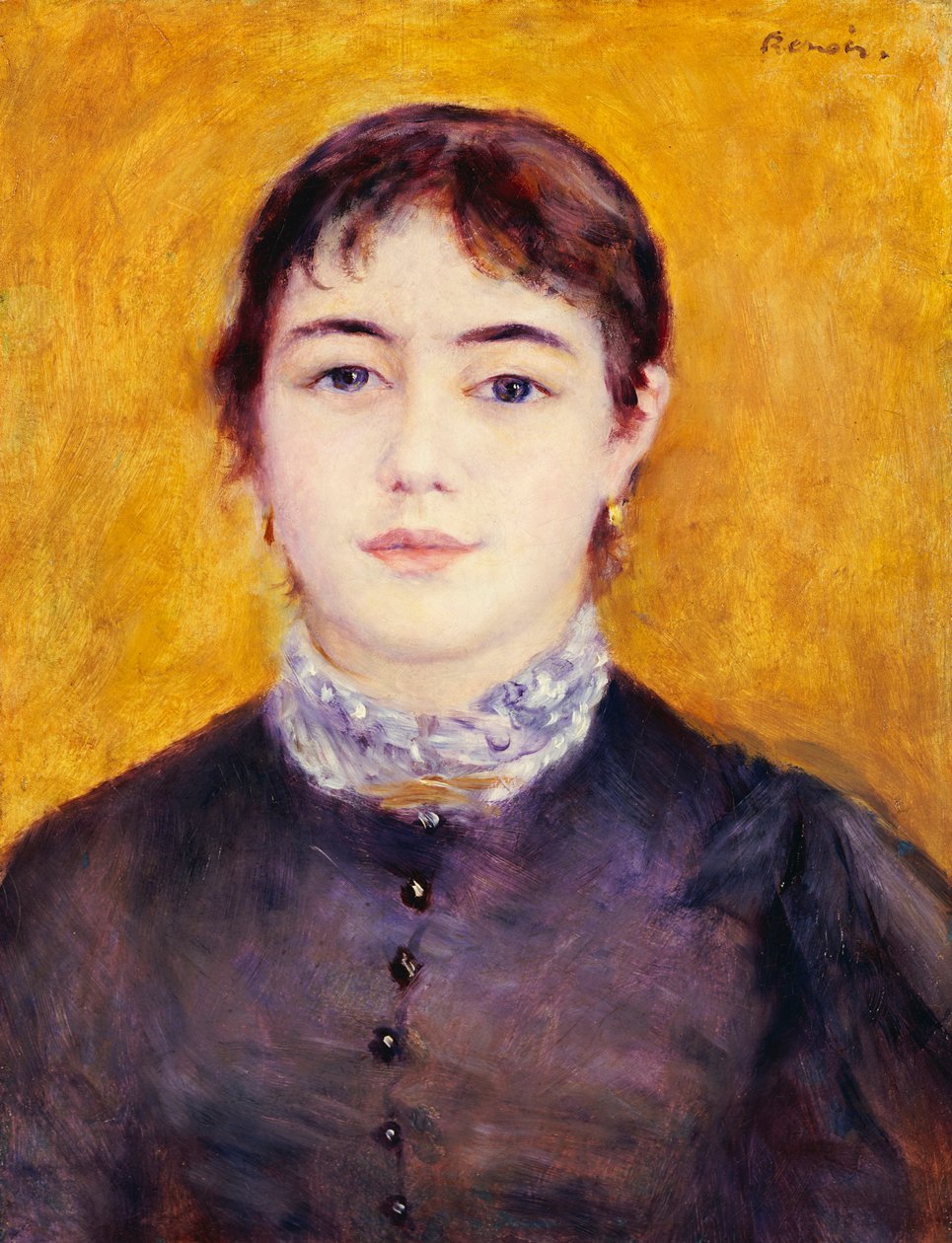 Ung kvinde i blåt, 1879 af Pierre Auguste Renoir
