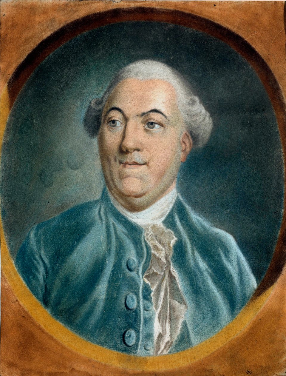 Portræt af Jacques Necker (1732-1804) Minister Pastel maleri af Pierre Baudemant (1729-1808) Troyes musee des Beaux Arts fra det 18. århundrede af Pierre Baudemant