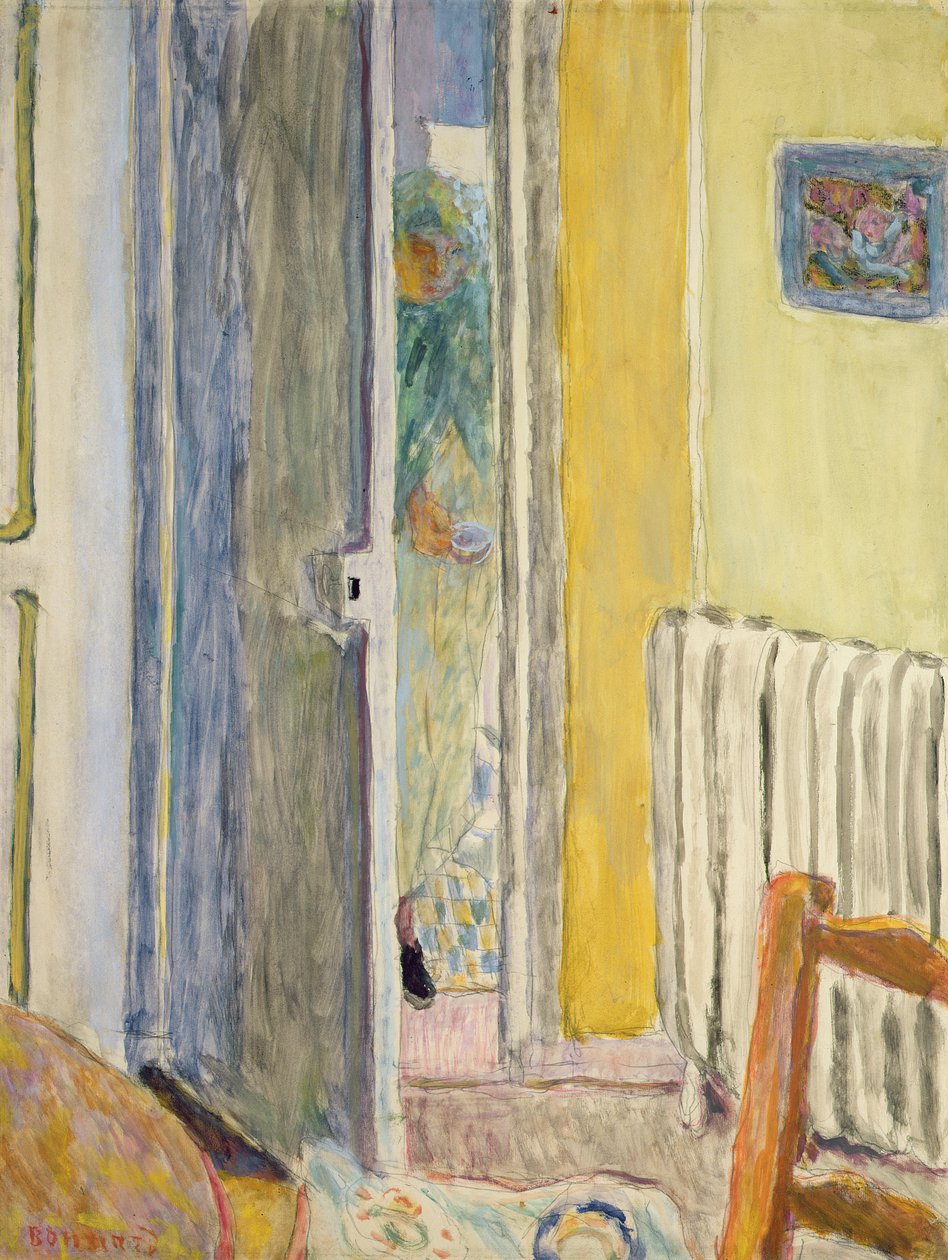 En kvinde på vej ind i stuen, 1942 af Pierre Bonnard