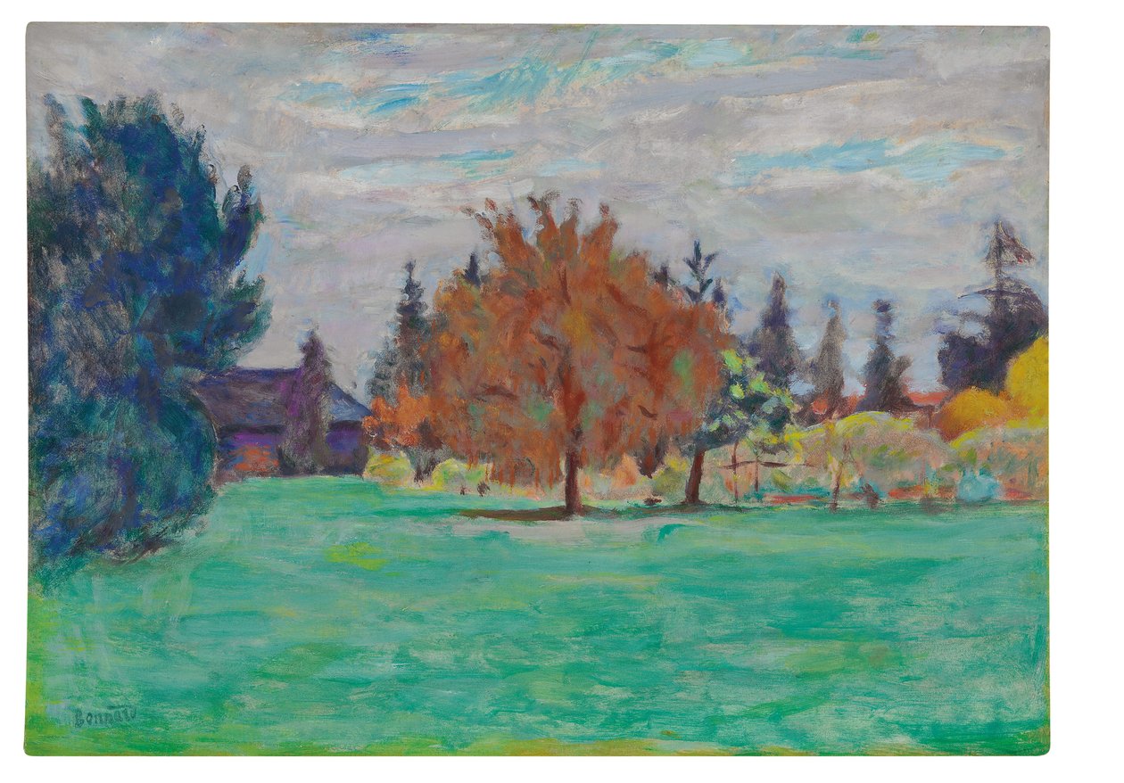 Gult træ, Le Cos au Grand-Lemps, ca. 1913 (olie på papir lagt på lærred) af Pierre Bonnard