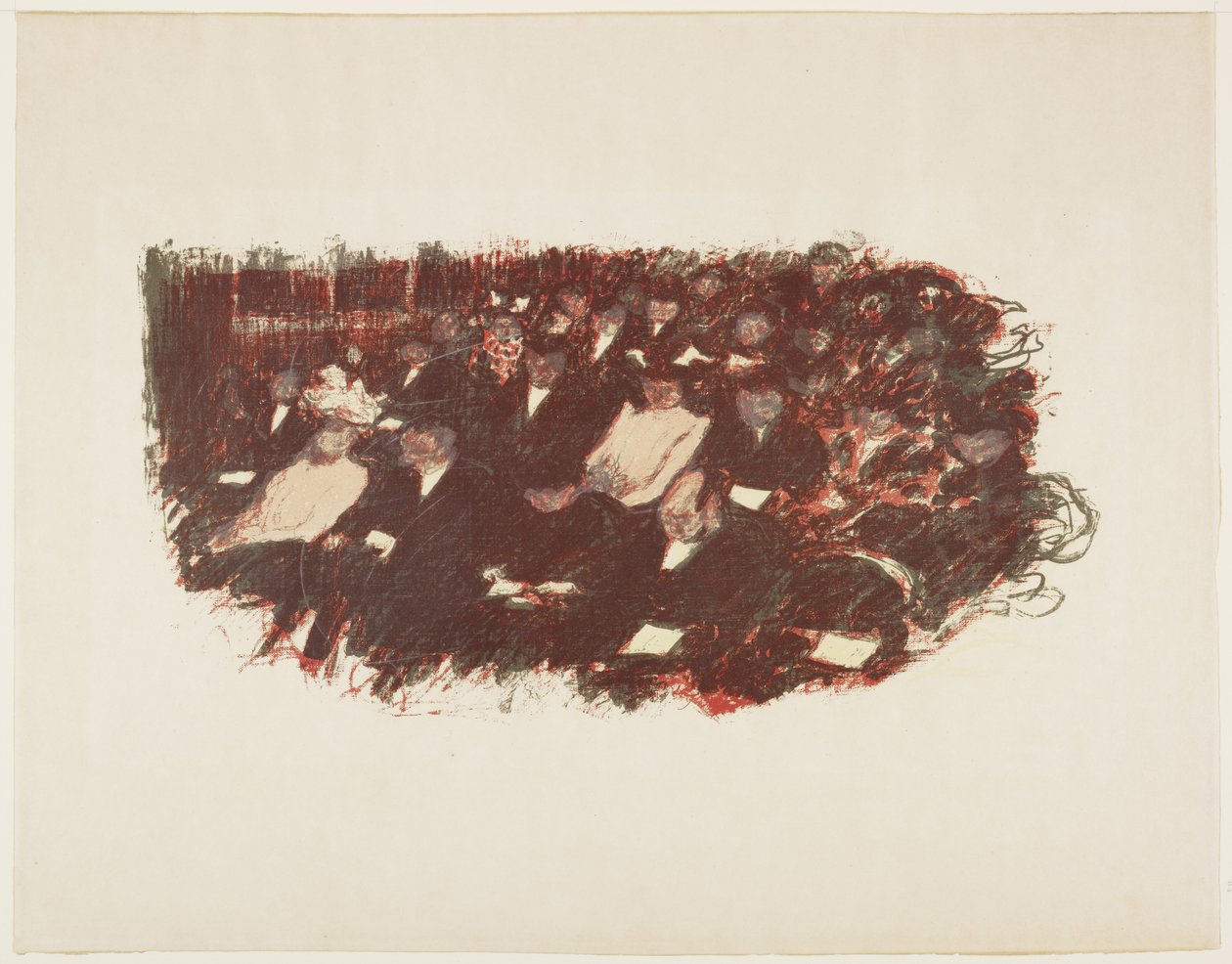 Au Teater, ca. 1897-1898 (udgivet 1899) af Pierre Bonnard