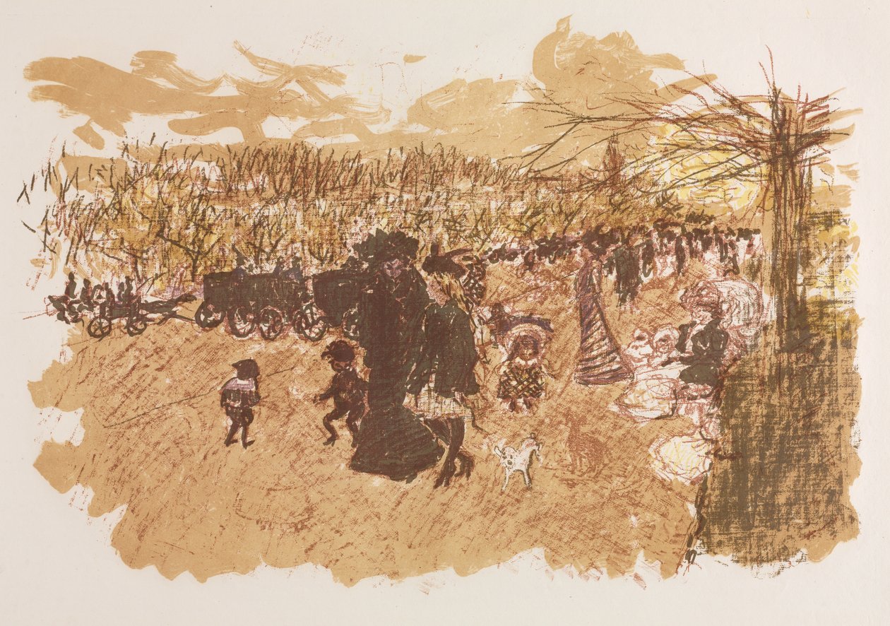 Avenue af Bois de Boulogne af Pierre Bonnard