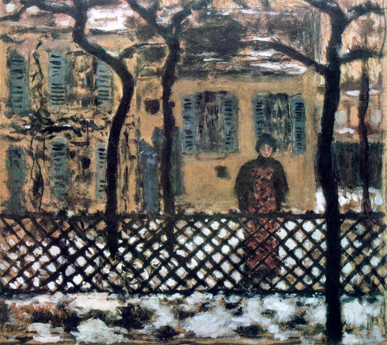 Bag hegnet, c1895 af Pierre Bonnard