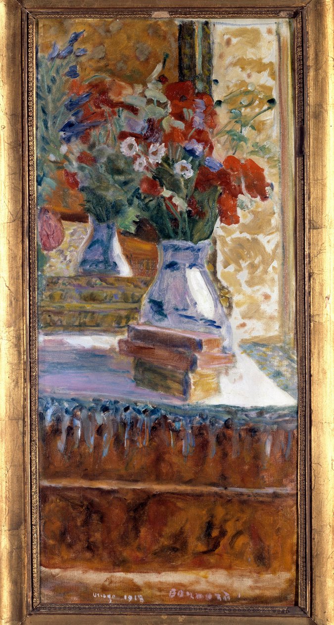 Buket valmuer Maleri af Pierre Bonnard (1867-1947). 1918. Dim. 0,72 x 0,325 m. Besancon, Museum of Fine Arts af Pierre Bonnard