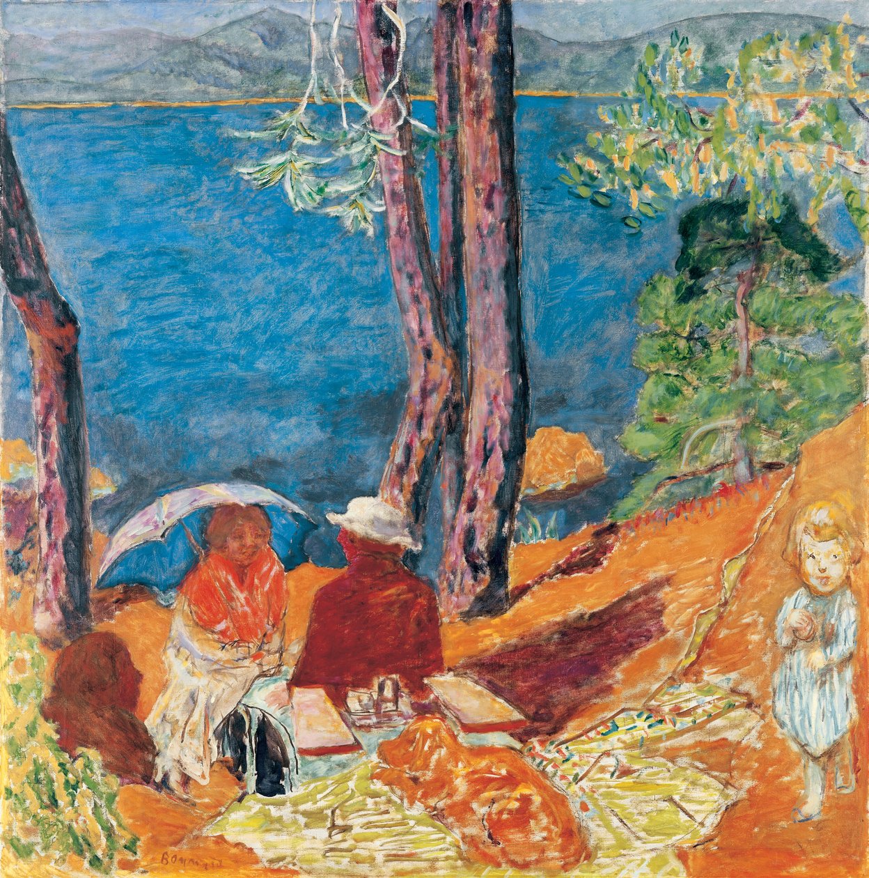 Ved Havet, Under Pines af Pierre Bonnard