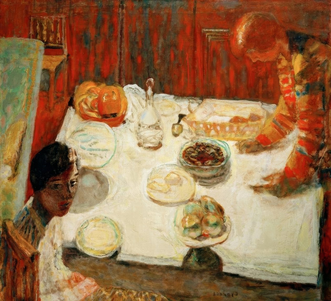 Den hvide dug af Pierre Bonnard