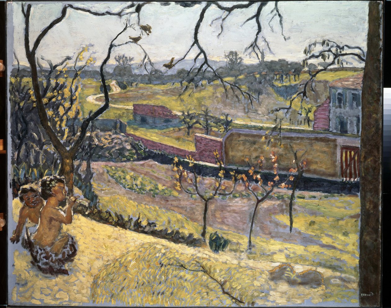 Begyndelsen af ​​foråret. Små fauner. Maleri af Pierre Bonnard (1867-1947) af Pierre Bonnard