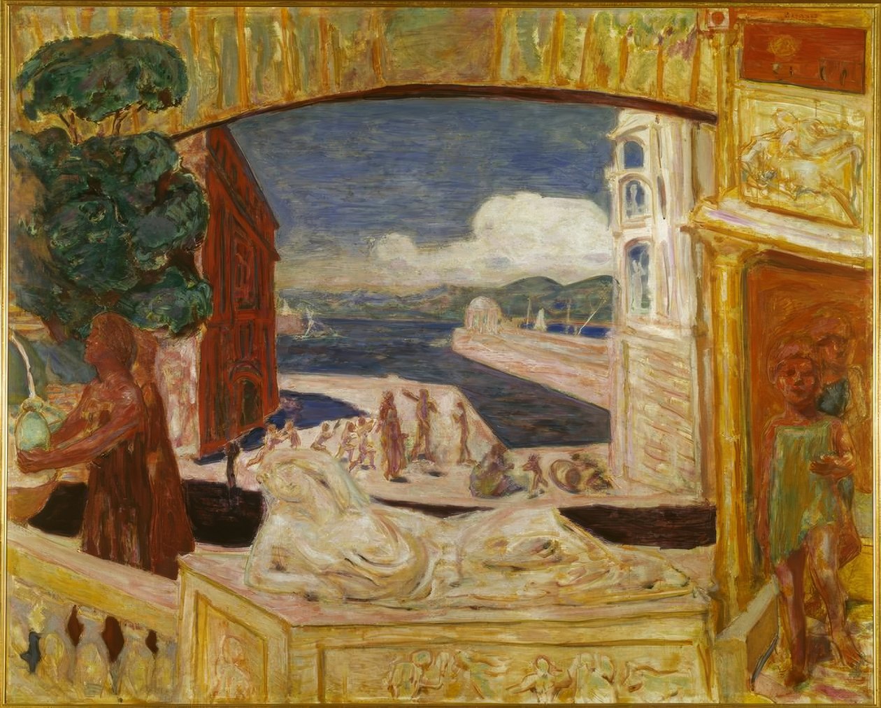 Monumenter eller Middelhavet af Pierre Bonnard