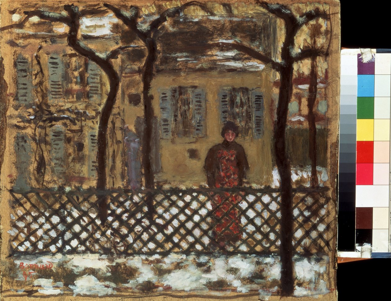 Bag Hegnet. Maleri af Pierre Bonnard (1867-1947) af Pierre Bonnard