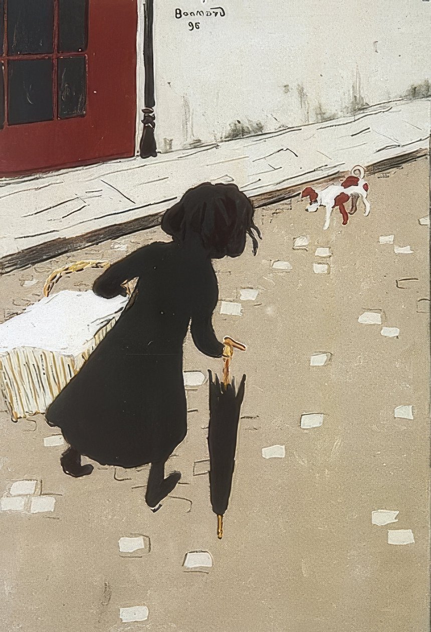 Den lille vaskedame. 1896 af Pierre Bonnard
