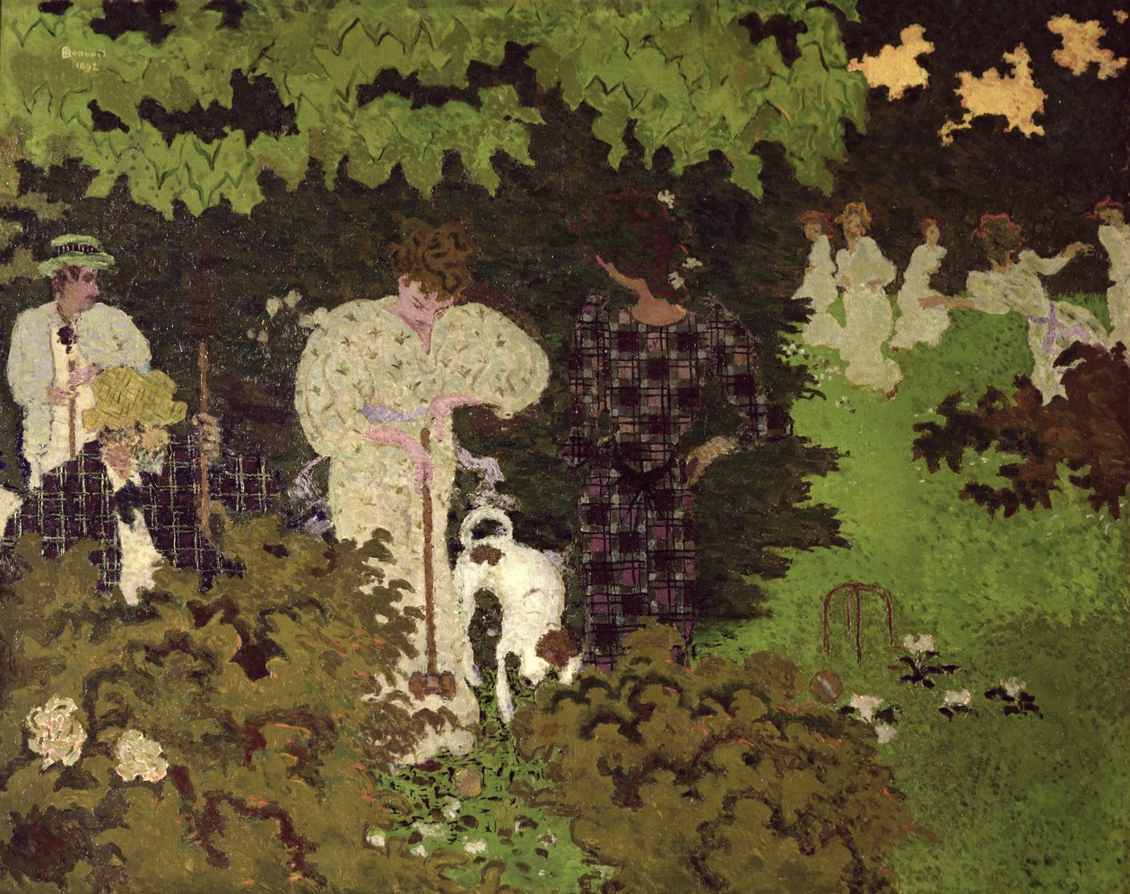 Skumring, eller en runde kroket, 1892 af Pierre Bonnard
