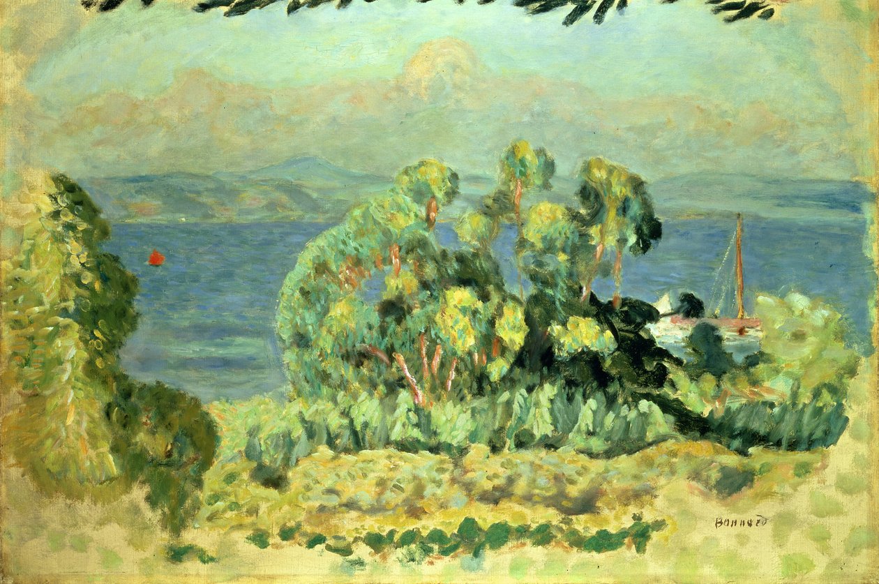 Eukalyptustræer (olie på lærred) af Pierre Bonnard