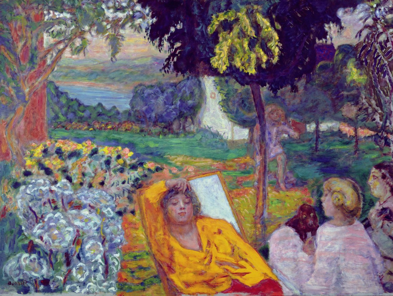 Aften ( eller siesta eller i en sydlandsk have ) 1914 af Pierre Bonnard