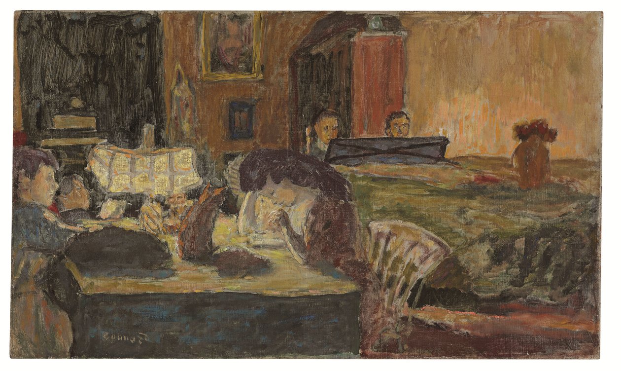 Aften i salonen af Pierre Bonnard