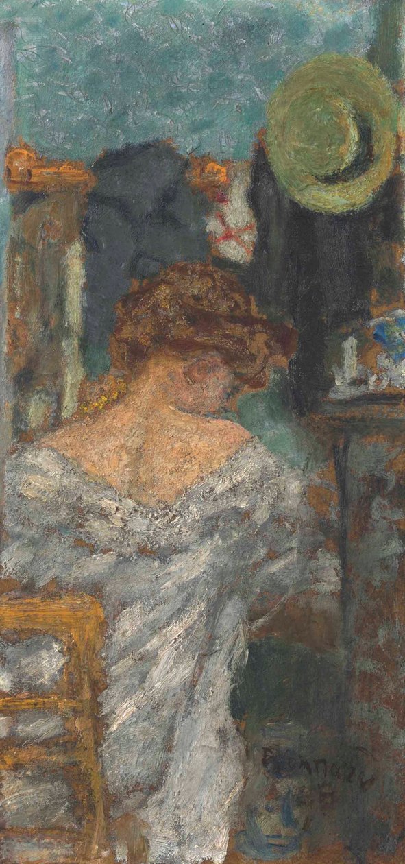Siddende kvinde, tilbage af Pierre Bonnard