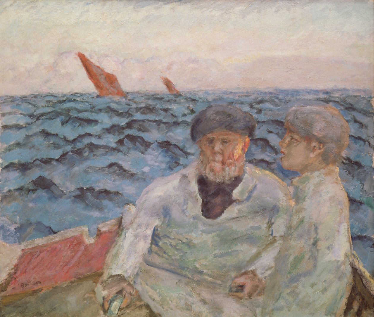 Fiskere i Bretagne, 1907 af Pierre Bonnard