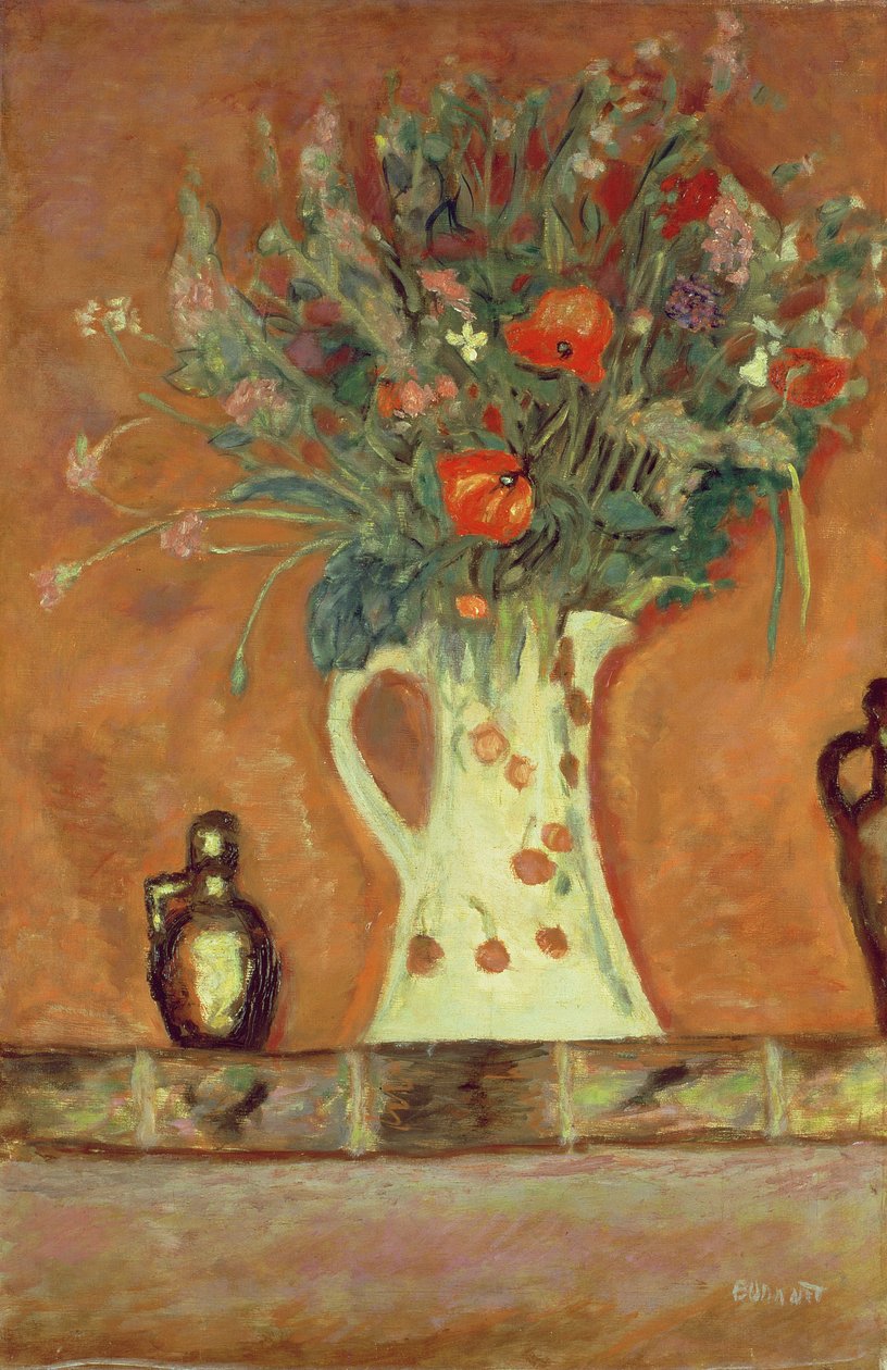 Blomster på en kappe af Pierre Bonnard