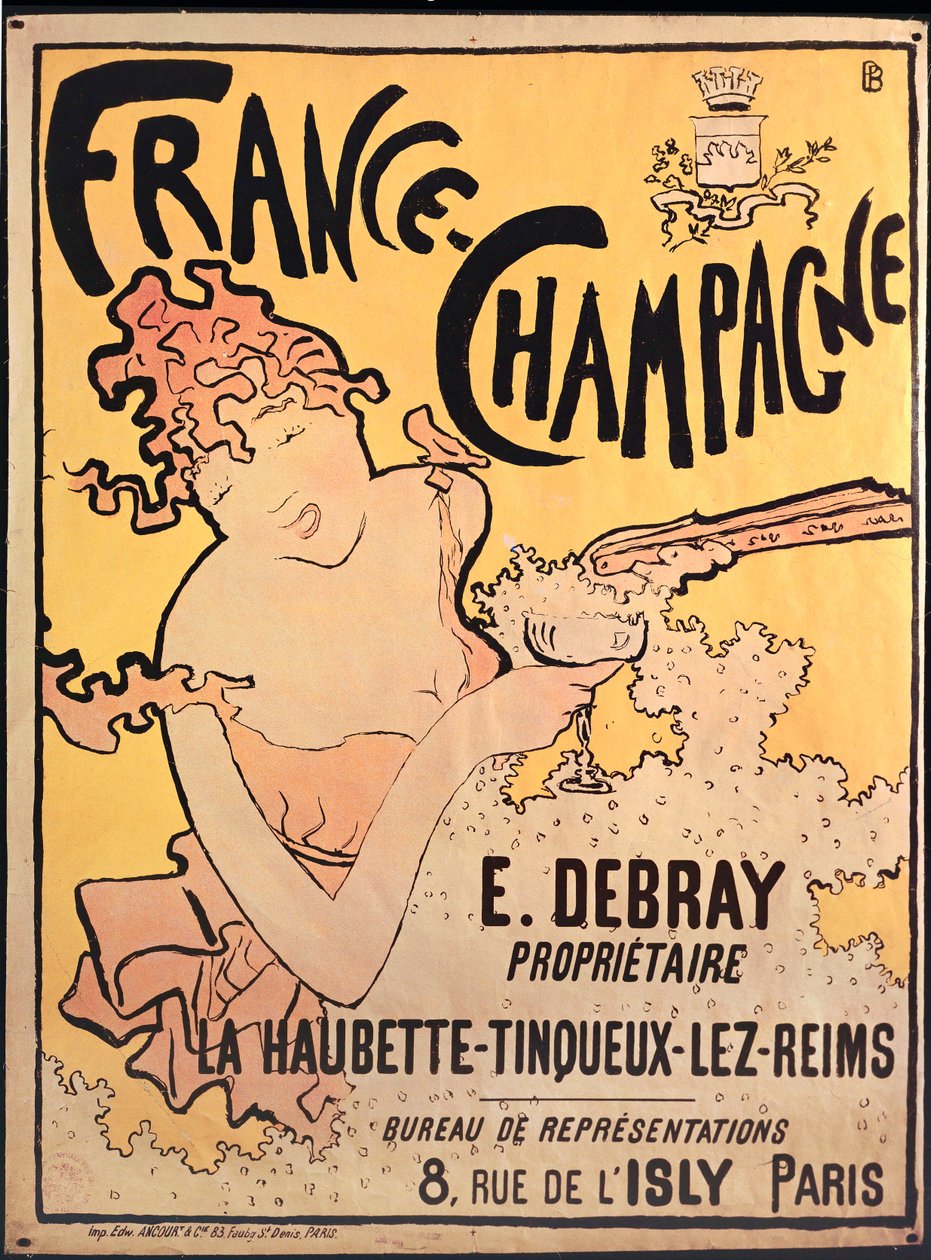 Frankrig Champagne. Litografi ... (litho) af Pierre Bonnard
