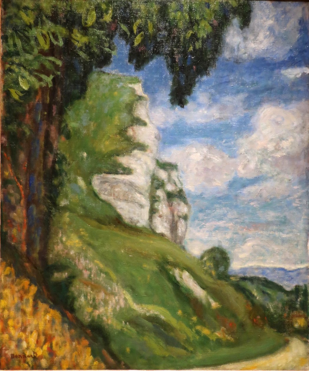 Fransk: Les falaises de Saint-Adrion af Pierre Bonnard