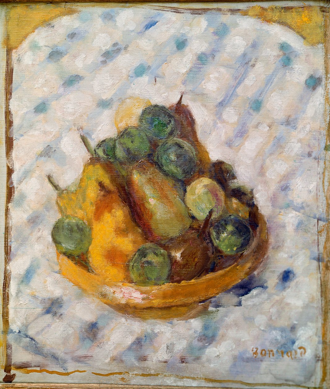 Frugt Stilleben af pærer og blommer. Maleri af Pierre Bonnard (1867-1947) 1920 Zürich, Collection Gustav Zumsteg af Pierre Bonnard