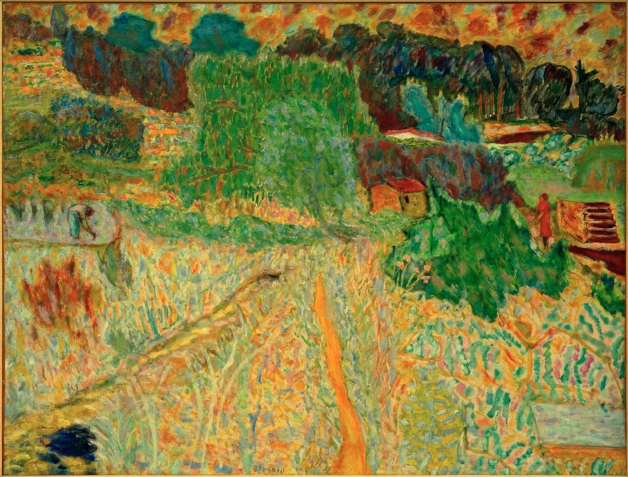 Det store Midi-landskab (Le Cannet) af Pierre Bonnard
