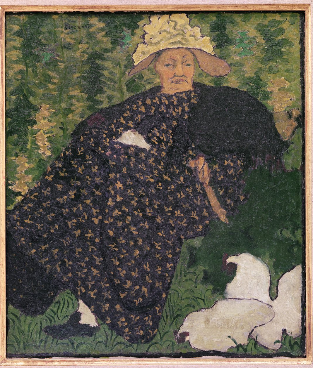 Bedstemor med høns, 1890 af Pierre Bonnard
