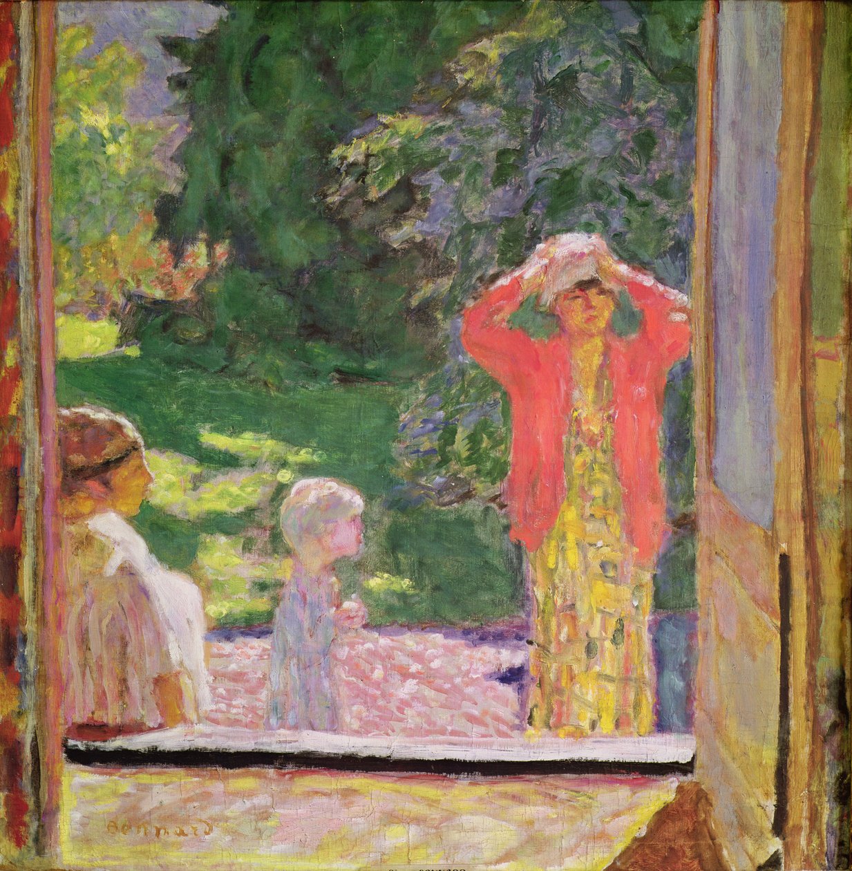 Foran vinduet, 1918 af Pierre Bonnard