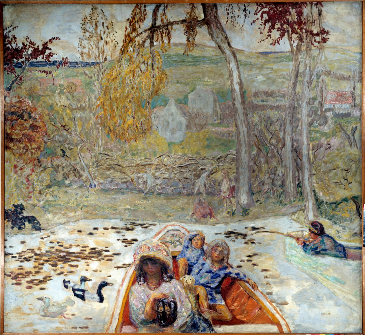 I en båd af Pierre Bonnard