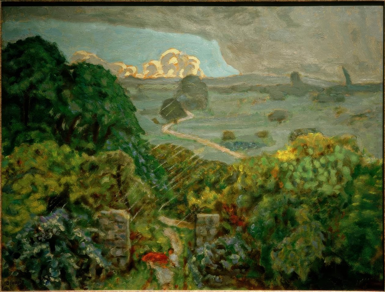 Stormen ved Vernouillet af Pierre Bonnard
