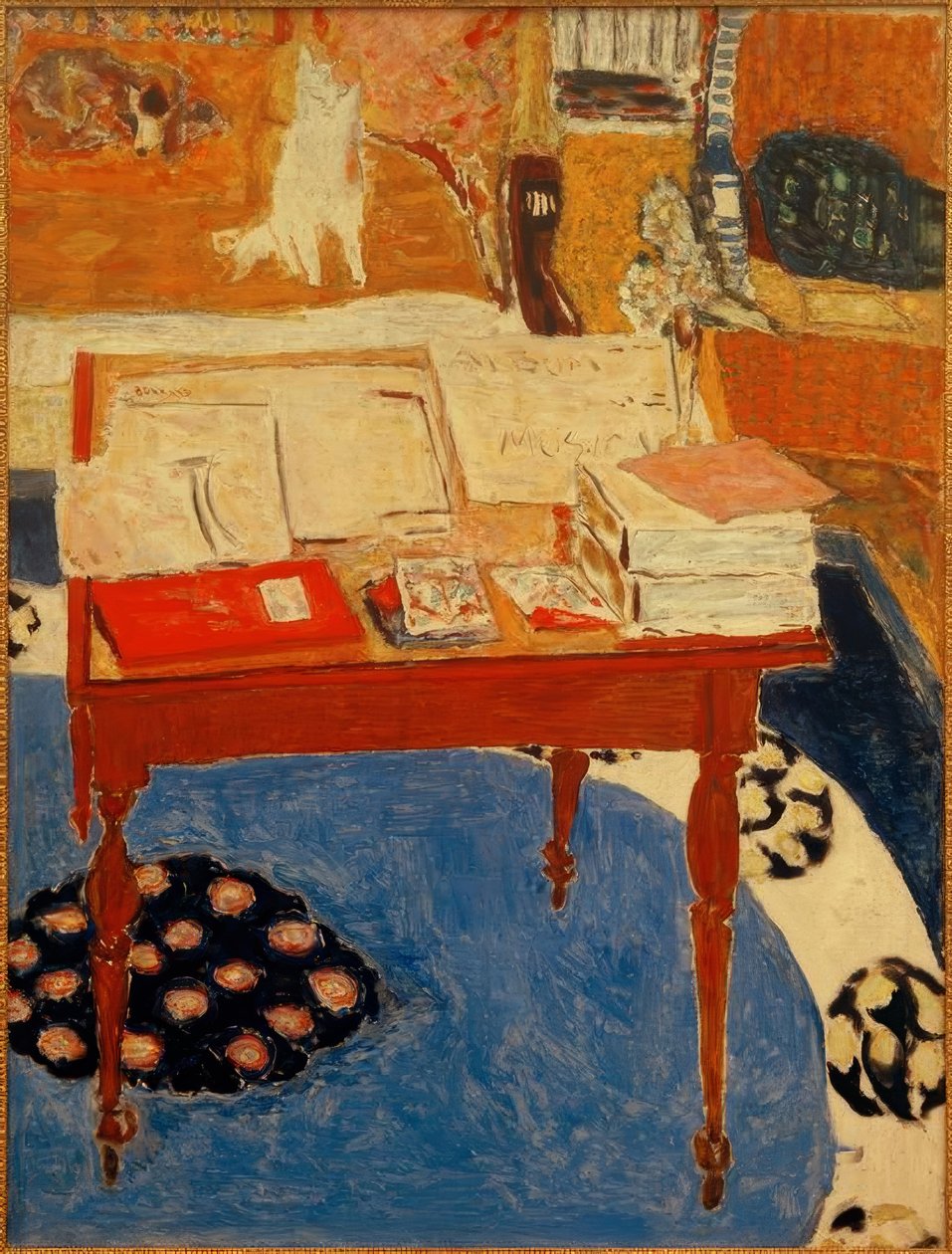 Arbejdsbordet af Pierre Bonnard
