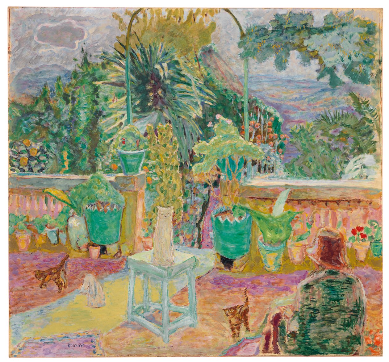 The Terrace eller En terrasse i Grasse af Pierre Bonnard