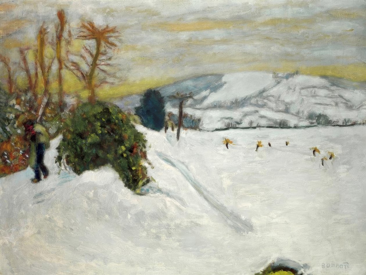 Sne i Grand-Lemps (Sne i Dauphiné) af Pierre Bonnard