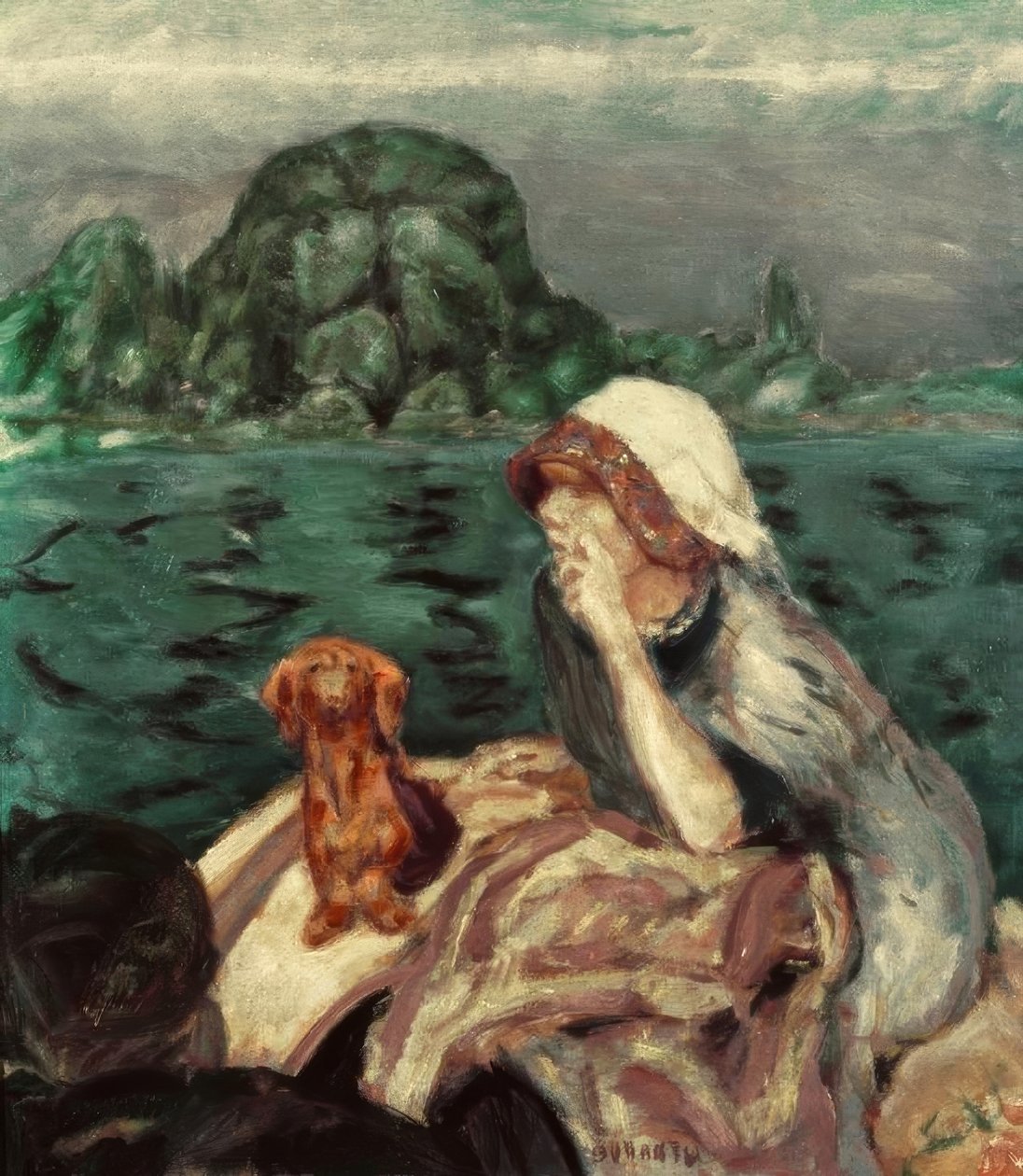 Sejlturen til Vernon. Fru Bonnard af Pierre Bonnard