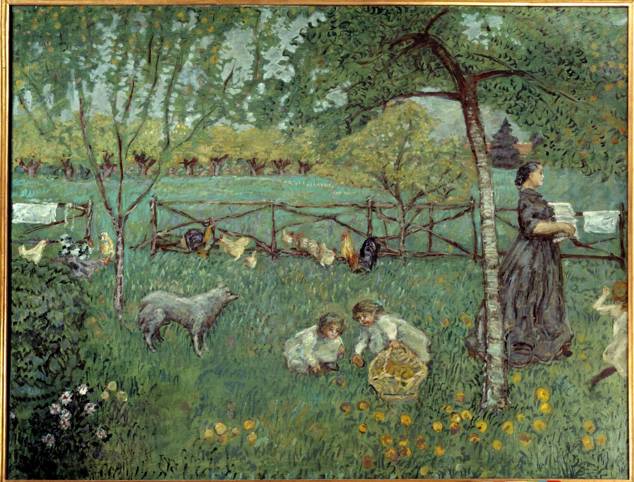 Le grand jardin Maleri af Pierre Bonnard (1867-1947) 1894 søn. 1,68x2,2m Paris, Musee d