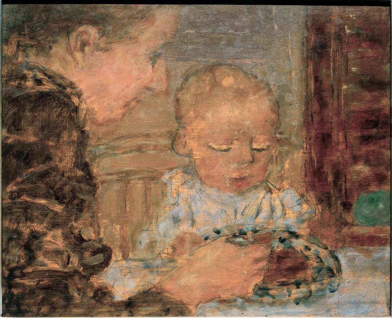 Mor og barn af Pierre Bonnard