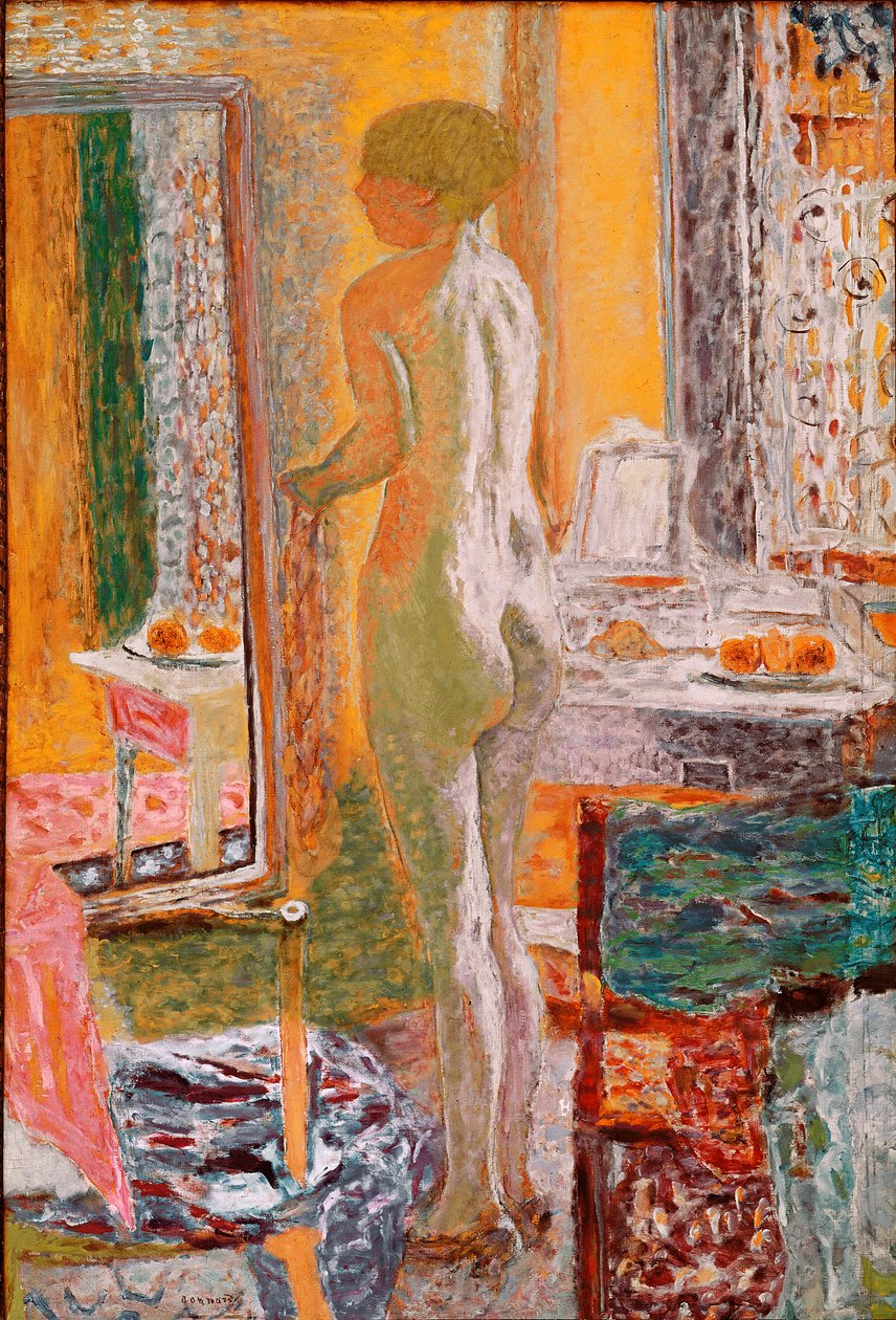 Nøgen foran isen Maleri af Pierre Bonnard (1867-1947) 1933 Dim. 152x102 cm Venedig, Galleria d