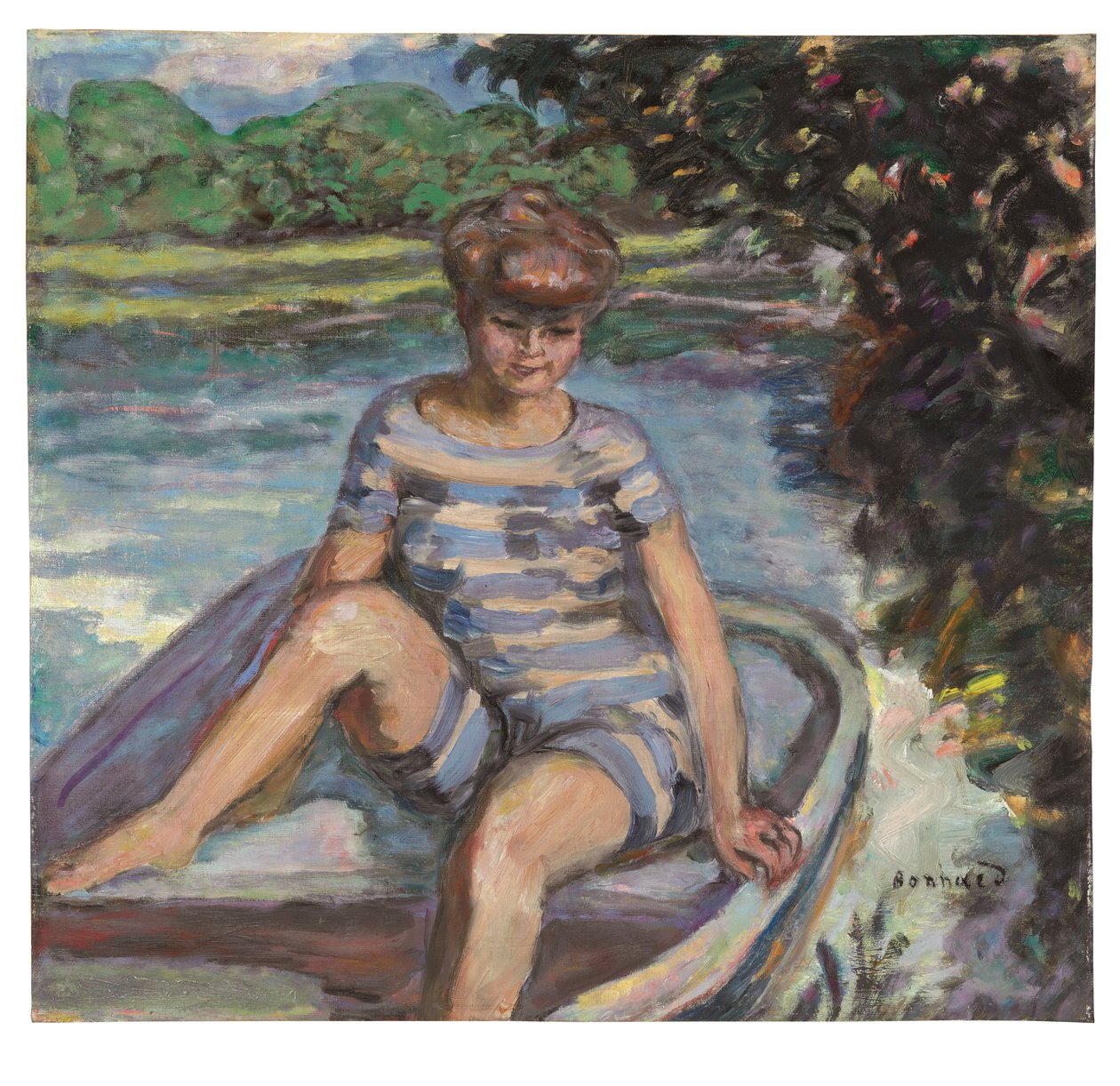 På båden af Pierre Bonnard